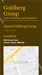 Mobile Screenshot of goldberggroup.ca