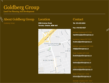 Tablet Screenshot of goldberggroup.ca